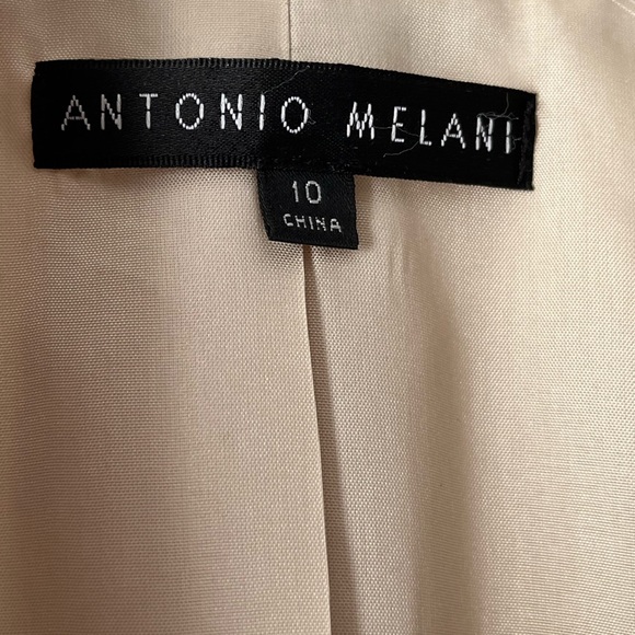 NWOT Antonio Melani Stylish Beige Single Breasted Blazer with 2 Exterior… - Picture 6 of 6